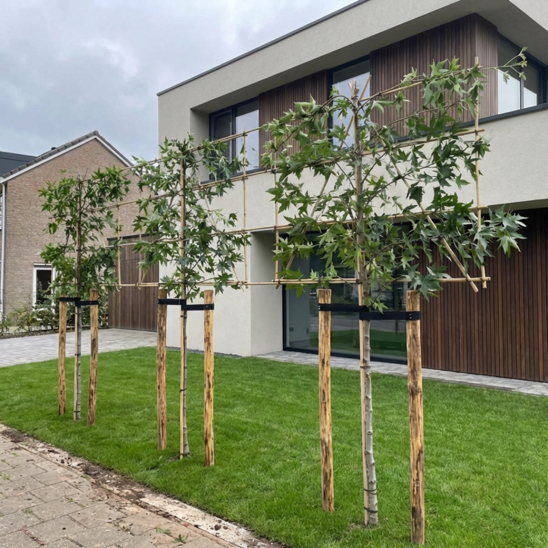 kastanjehouten palen set